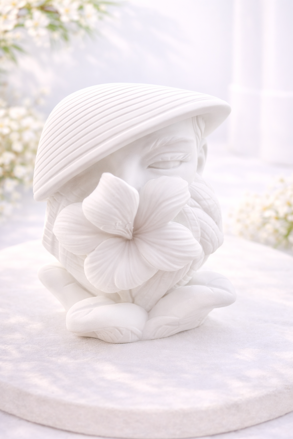 Frau mit Blume