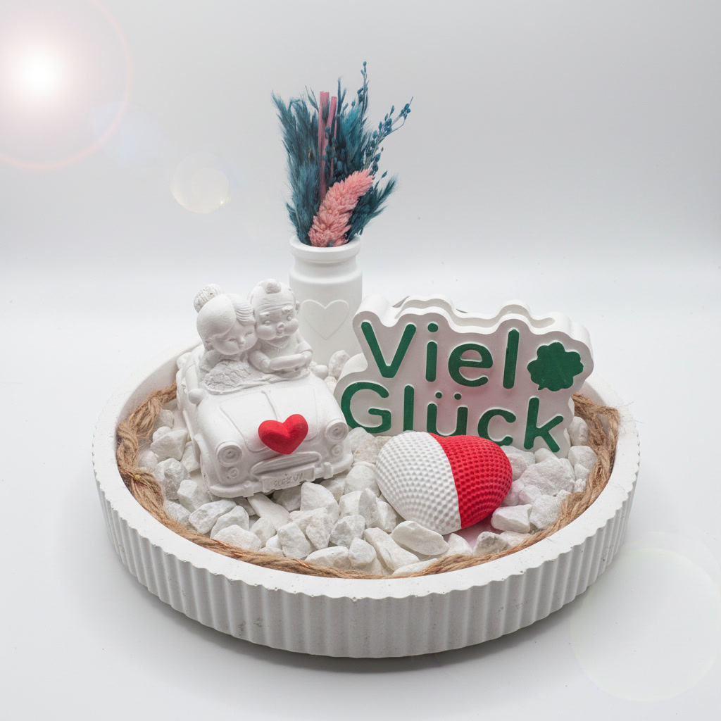 Hochzeitsauto Viel Glueck Set – Ansicht 2